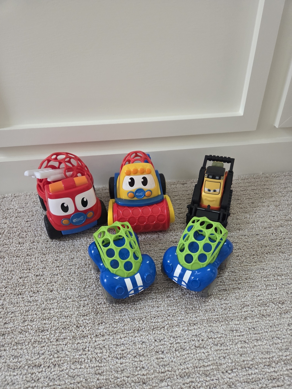 Oball Go Grippers and Disney Mattel Bulldozer Toy Set
